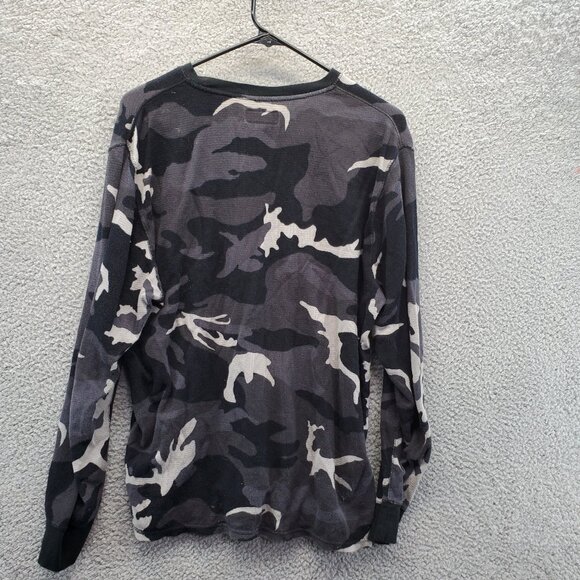 Polo Ralph Lauren Men's Black Camouflage Sleepwear Top Shirt Large - Picture 6 of 7